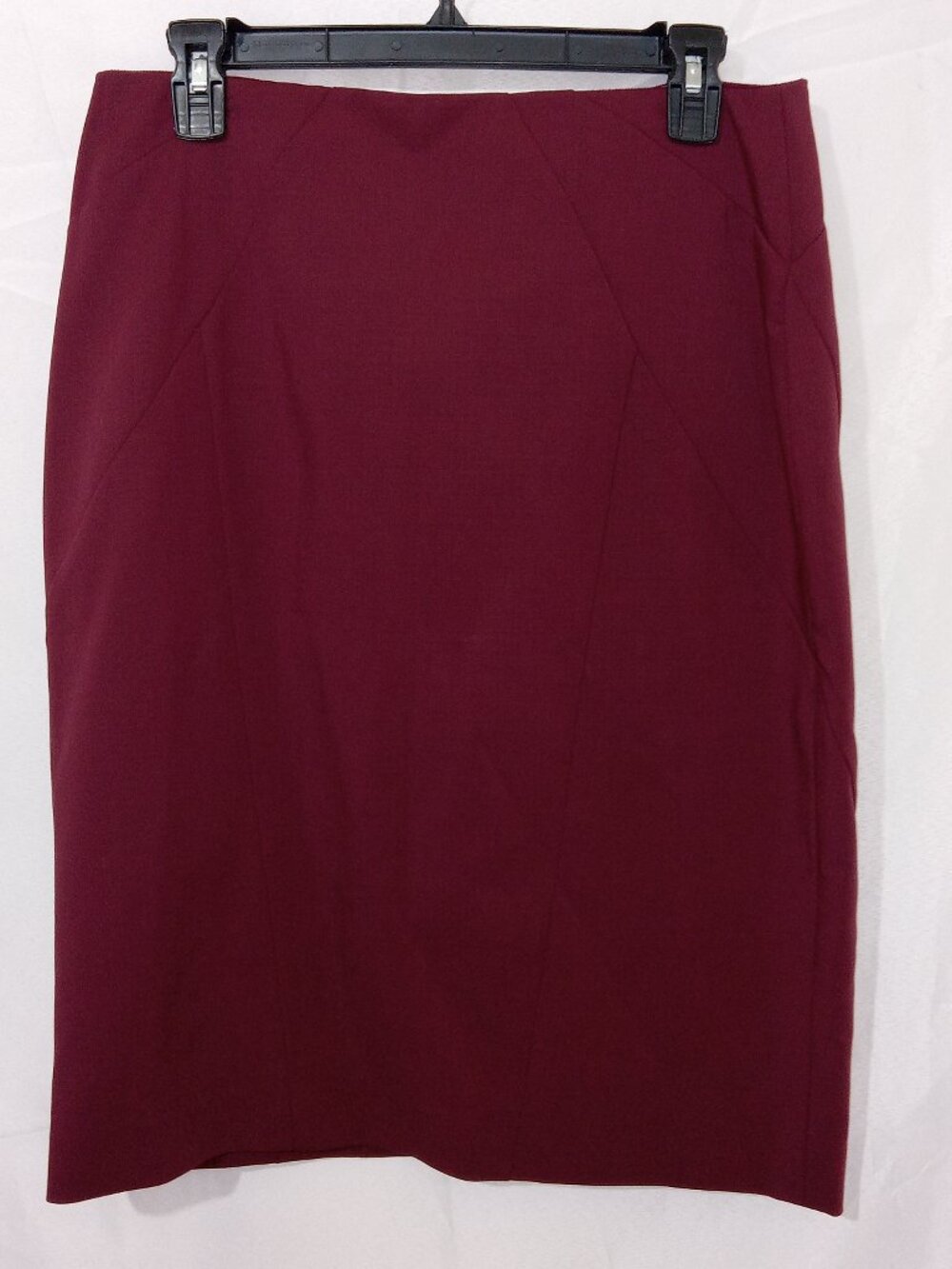 Brooks Brothers Estethia G.B. Conte Pencil Skirt Sz 8 NEW $228 Wool Burgundy